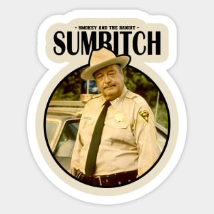 SUMBITCH POLICE BLACK Sticker